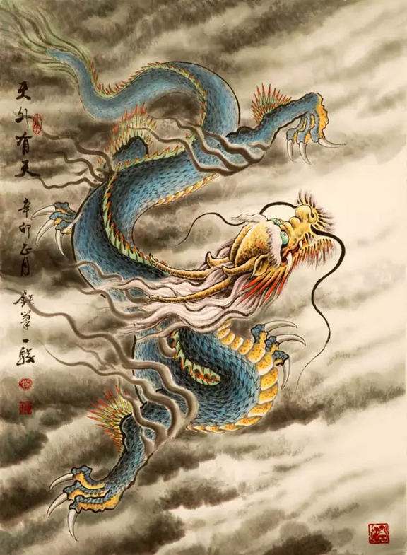 龙抬头,龙运伴左右，龙身为你绕住好运气!
